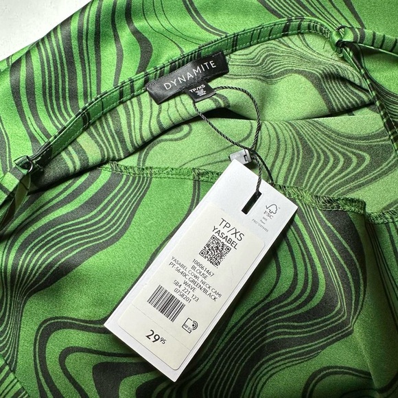 Dynamite Satin Cowl-neck Camisole - Picture 3 of 4